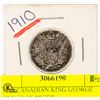 Image 1 : 1910 CANADIAN KING GEORGE SILVER QUARTER