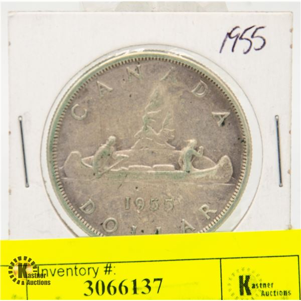 1955 CANADIAN SILVER DOLLAR