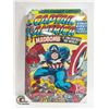 Image 1 : LARGE CANVAS PRINT CAPTAIN AMERICA MAD BOMB ART