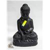 LARGE BLACK CERAMIC BUDDAH