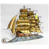 Image 1 : METAL WALL ART SAIL BOAT