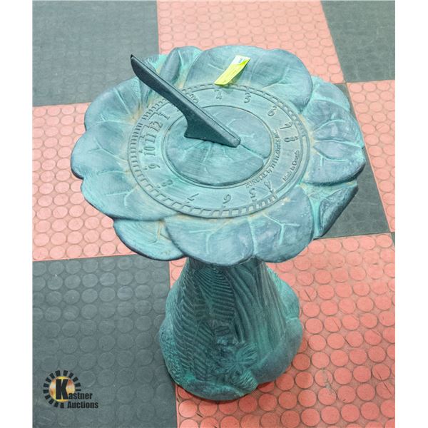 CAT TAIL LILY PAD BIRD BATH-ESTATE