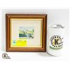 Image 2 : SMALL SIGNED WATERCOLOUR PRINT OF