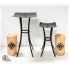 Image 1 : 2 PIER 1 CANDLE HOLDERS WITH CANDLES