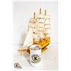 Image 2 : WOODEN MODEL SAIL BOAT