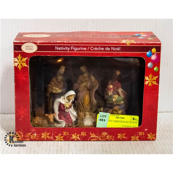 NATIVITY CHRISTMAS SET IN BOX