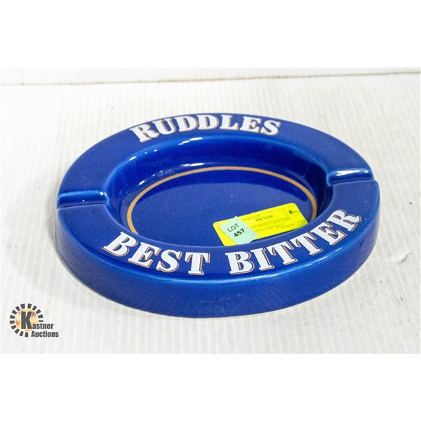 VINTAGE RUDDLES BITTERS ADVERTISING ASHTRAY