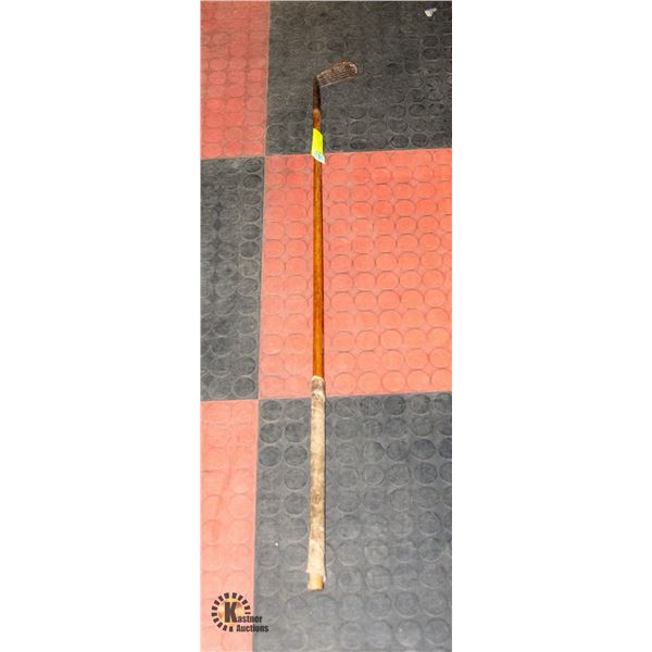 ANTIQUE SCOTTISH MADE WOODEN GOLF CLUB