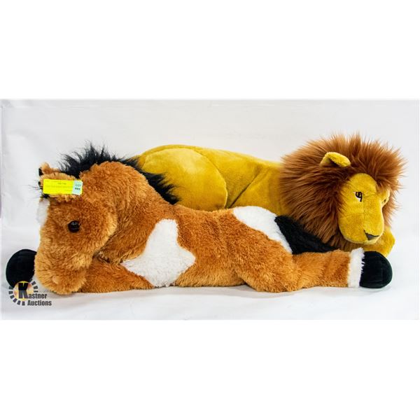 LION AND HORSE NEW PLUSH