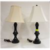 PAIR OF MATCHING TABLE LAMPS - ONE SHADE