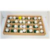 Image 1 : GOLF BALL DISPLAY CASE W/28 CLUB OR