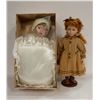 Image 1 : 2 PORCELAIN FACED DOLLS - VARIOUS SIZES