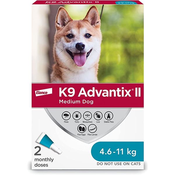 ELANCO K9 ADVANTIX 2 MEDIUM DOG FLEA CONTROL