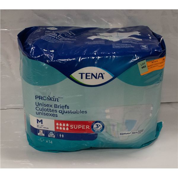 TENA PROSKIN UNISEX BRIEFS SIZE M SUPER ABSORBANT