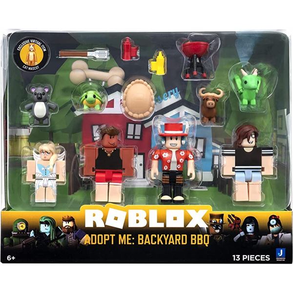 NEW ROBLOX ADOPT ME: BACKYARD BBQ 13PC TOY SET