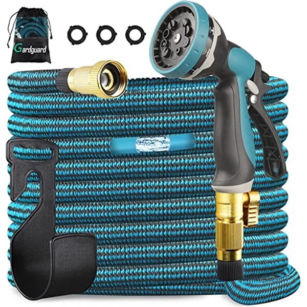 NEW GARDGUARD 50FT EXPANDABLE GARDEN HOSE WITH