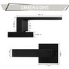 Image 2 : NEW 6 PACK OF BLACK DUMMY DOOR HANDLE KITS