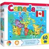 Image 1 : NEW 60 PIECE CANADA MAP JIGSAW PUZZLE