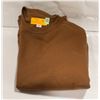 Image 1 : SIZE LARGE AMAZON ESSENTIALS BROWN BASIC SWEATER