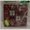 Image 1 : NEW 44PCS CHRISTMAS TREE BALL DECORATION SET