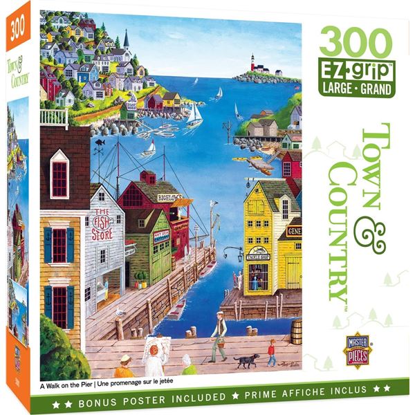 NEW MASTER PIECES 300 PIECE EZ GRIP JIGSAW PUZZLE
