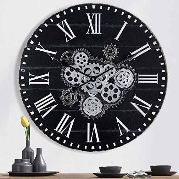 NEW LAFOCUSE EXPOSED GEAR WALL CLOCK