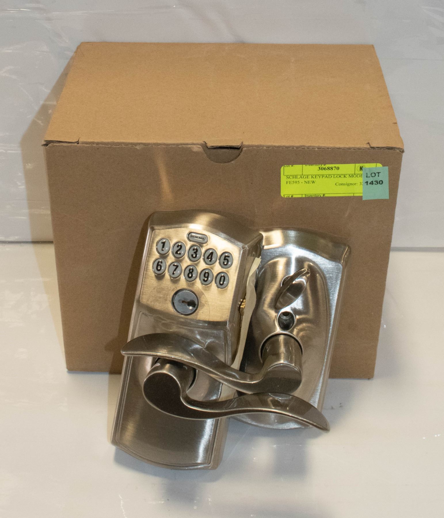 SCHLAGE KEYPAD LOCK MODEL FE595 NEW