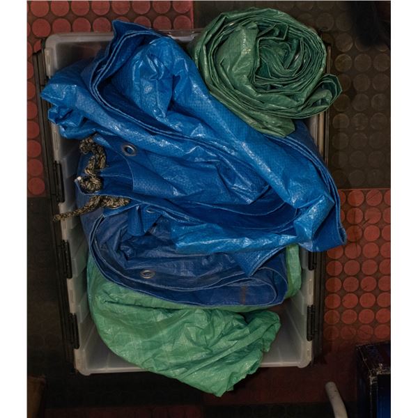 TARPS ASSORTED BIN LOT