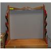 Image 1 : WOODEN GUN RACK 33" X 27" X 11"