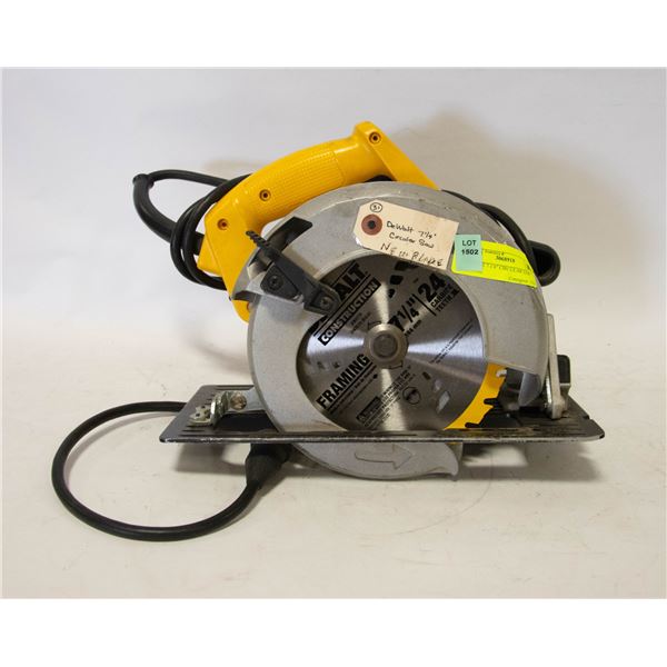 DEWALT 7 1/4  CIRCULAR SAW