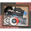 Image 1 : BOX LOT ASSORTED GRINDER BLADES AND MISC