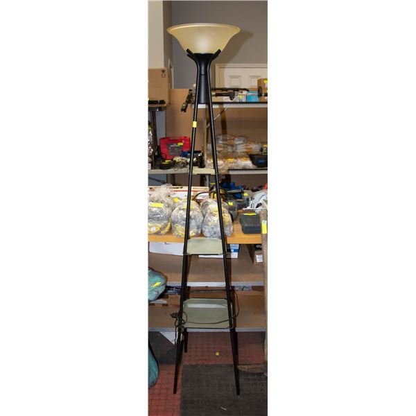 3 TIER BLACK TOWER LAMP