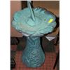 Image 1 : CAT TAIL LILY PAD BIRD BATH-ESTATE