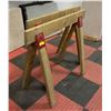 Image 1 : SAWHORSE WOOD FRAME PAIR