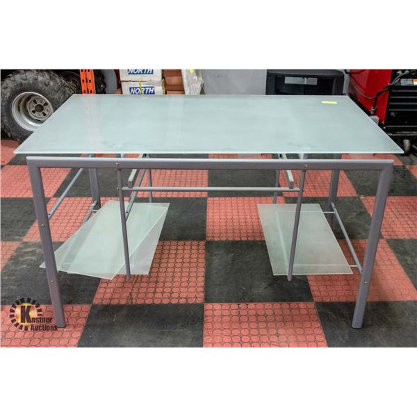 GLASS TOP DESK