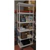 Image 1 : STERILITE SHELVING UNIT. 6 SHELVES. 9? TALL