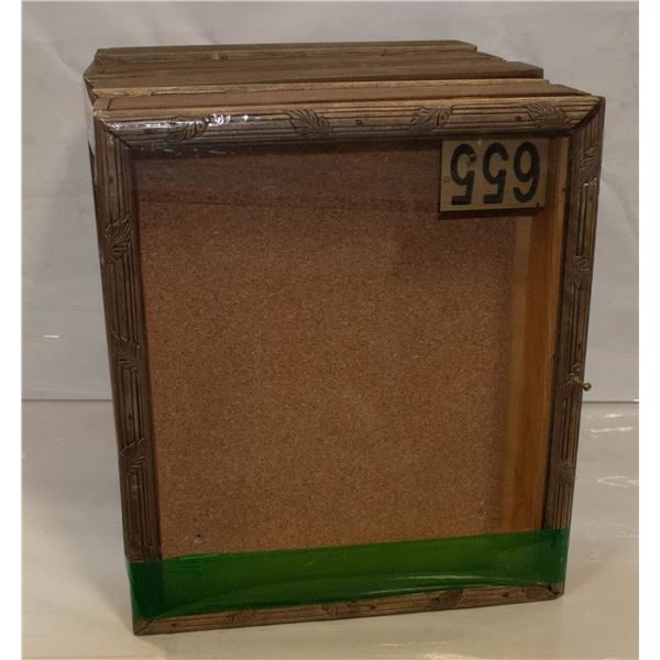 4 SHADOW BOX FRAMES/MESSAGE BOXES