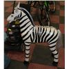 Image 1 : 30" X 41" ZEBRA PAPER MACHE MATERIAL *HAS A FEW