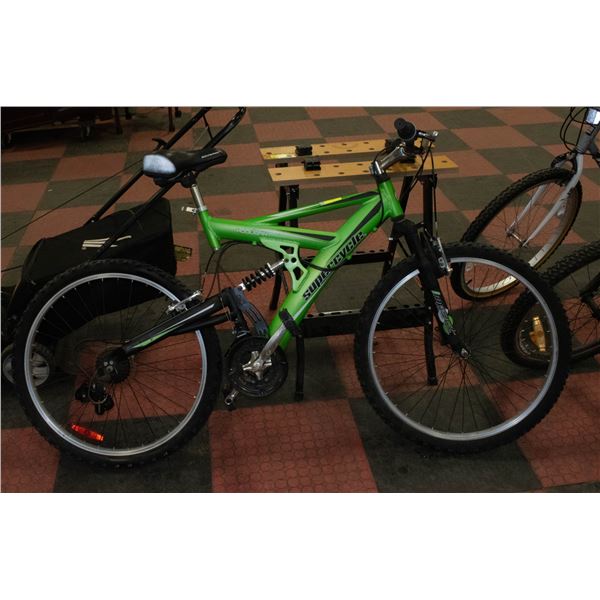 LIME GREEN SUPERCYCLE HOOLIGAN 21 SPEED WITH