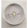 Image 1 : NEW WHITE FIRE OPAL RING .925 SILVER SIZE 9 IN