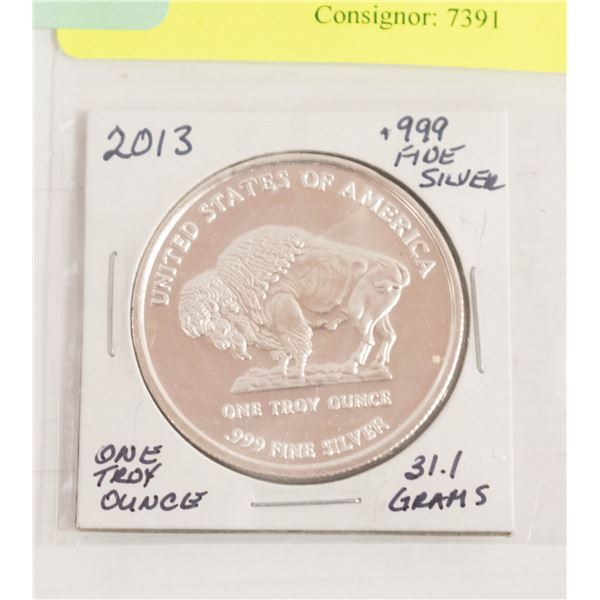 2013 .999 FINE SILVER