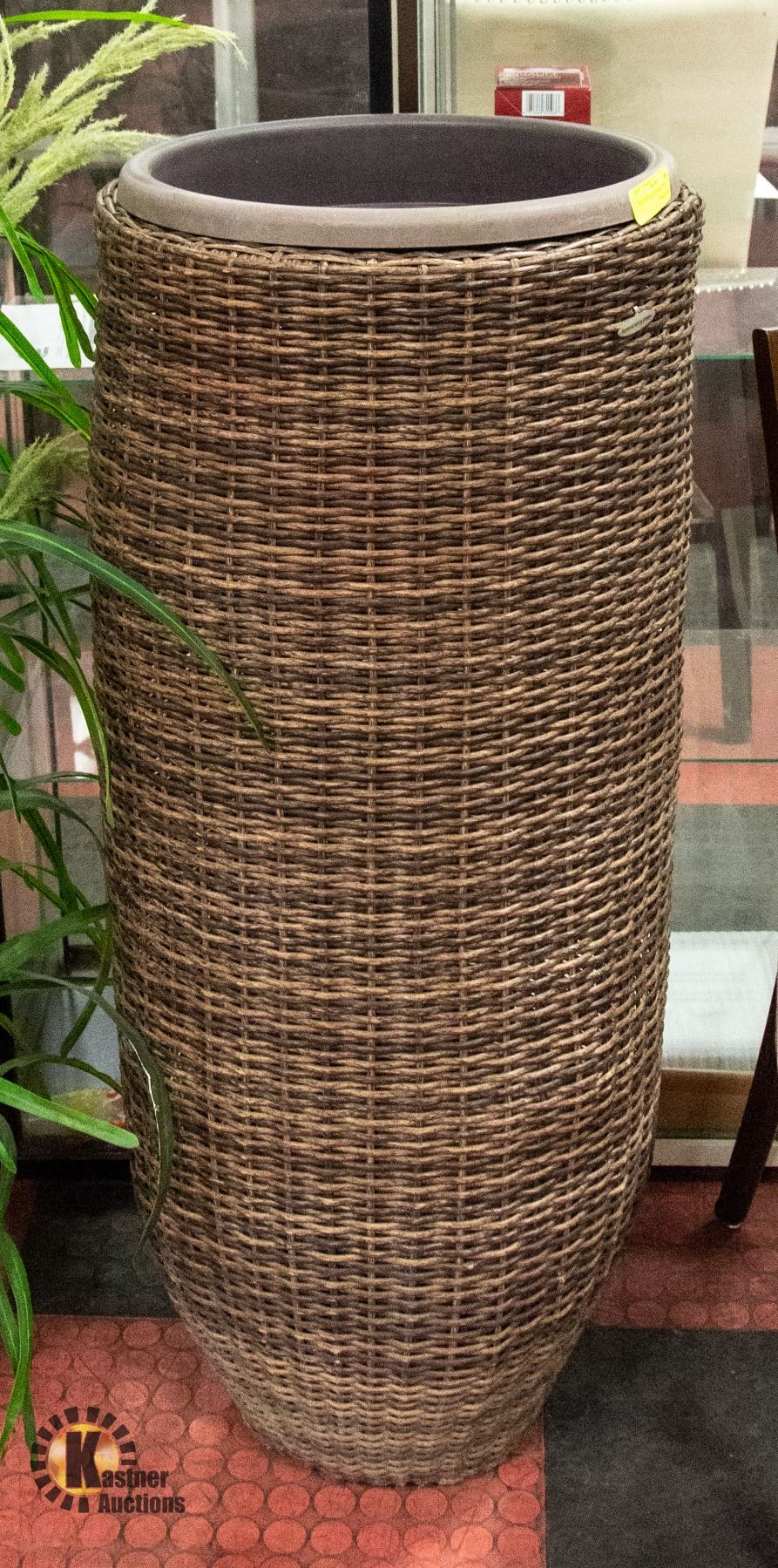 RATTAN PLANT STAND 42" TALL