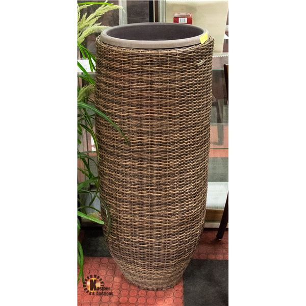 RATTAN PLANT STAND 42  TALL