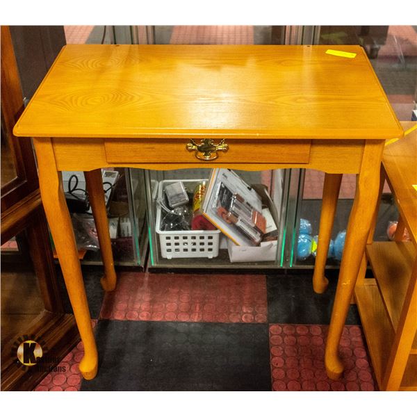 WOOD VANITY DESK 29" X 16"