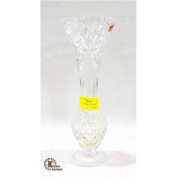 GERMAN CRYSTAL STEM VASE