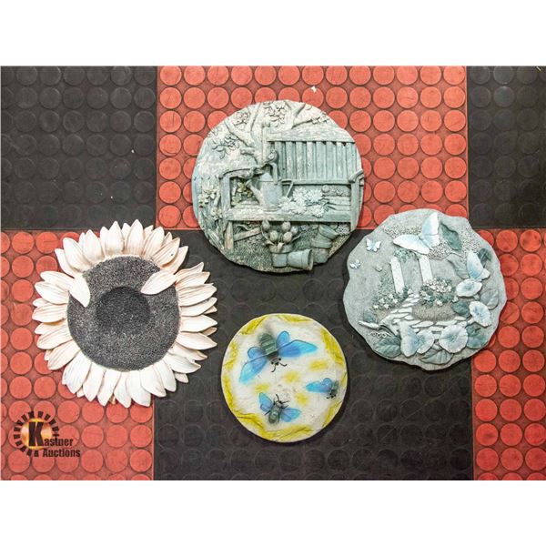 SET OF 4 GARDEN PLAQUES