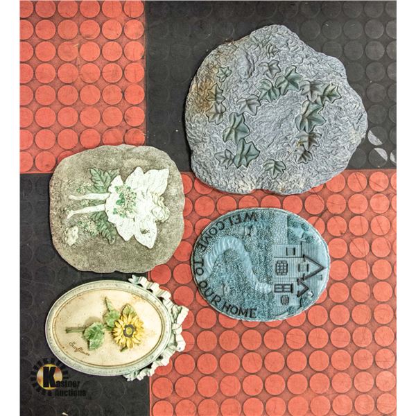 SET OF 4 GARDEN PLAQUES