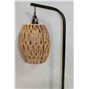 Image 1 : BASKET STYLE TABLE LAMP BLACK BASE