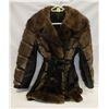 Image 1 : LADIES MUSKRAT AND LEATHER JACKET S/M