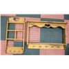 Image 1 : 2 SOLID WOOD ENTRY HANGING RACKS FOR HATS,